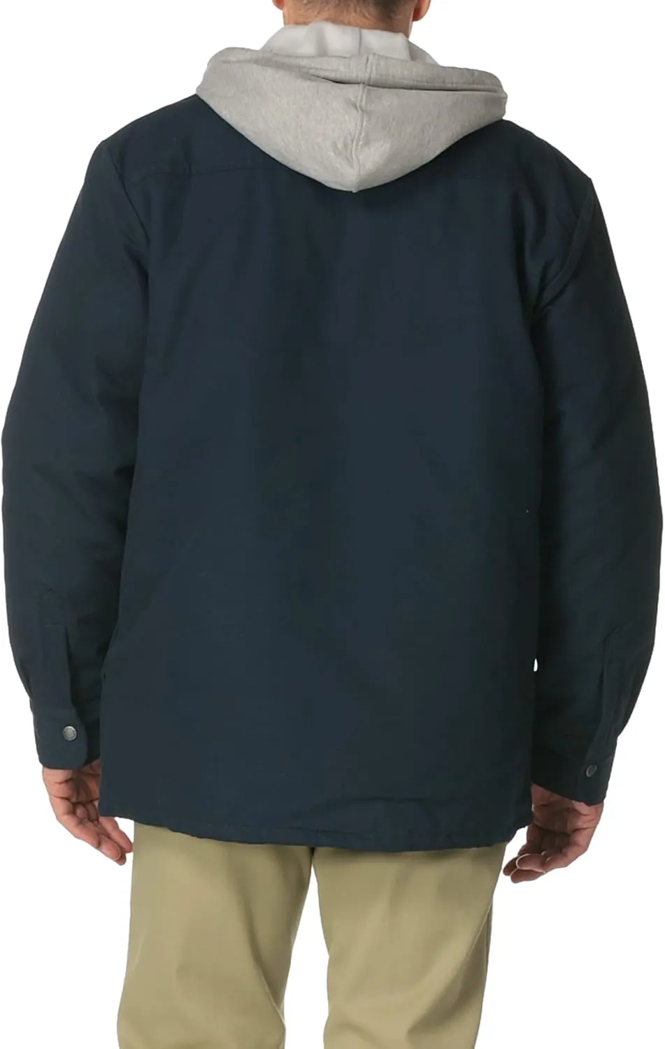Dickies Men's Relaxed Fit Hooded Duck Quilted Shirt Jacket