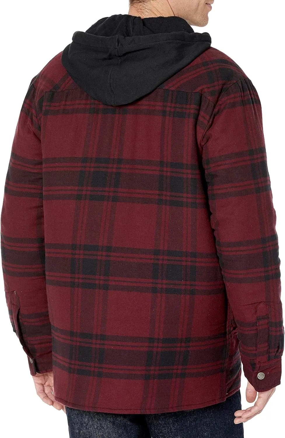 Dickies Men's Relaxed Fit Hooded Duck Quilted Shirt Jacket