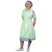 Disposable Polythene Aprons - CASE of 1000 in Green