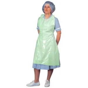 Disposable Polythene Aprons - CASE of 1000 in Green