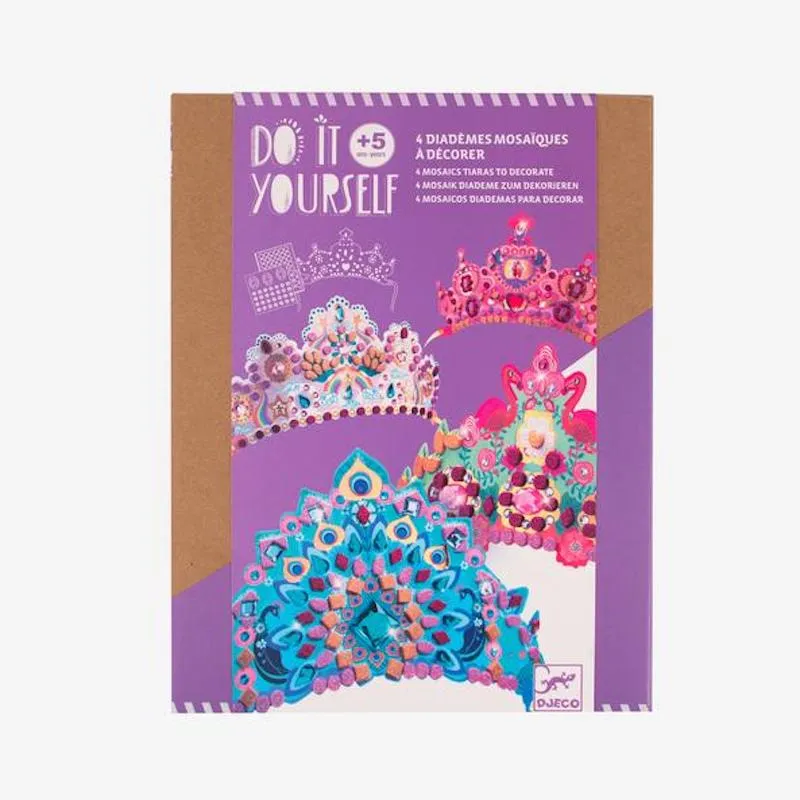 Djeco DIY Mosaic Tiaras - Like a Princess