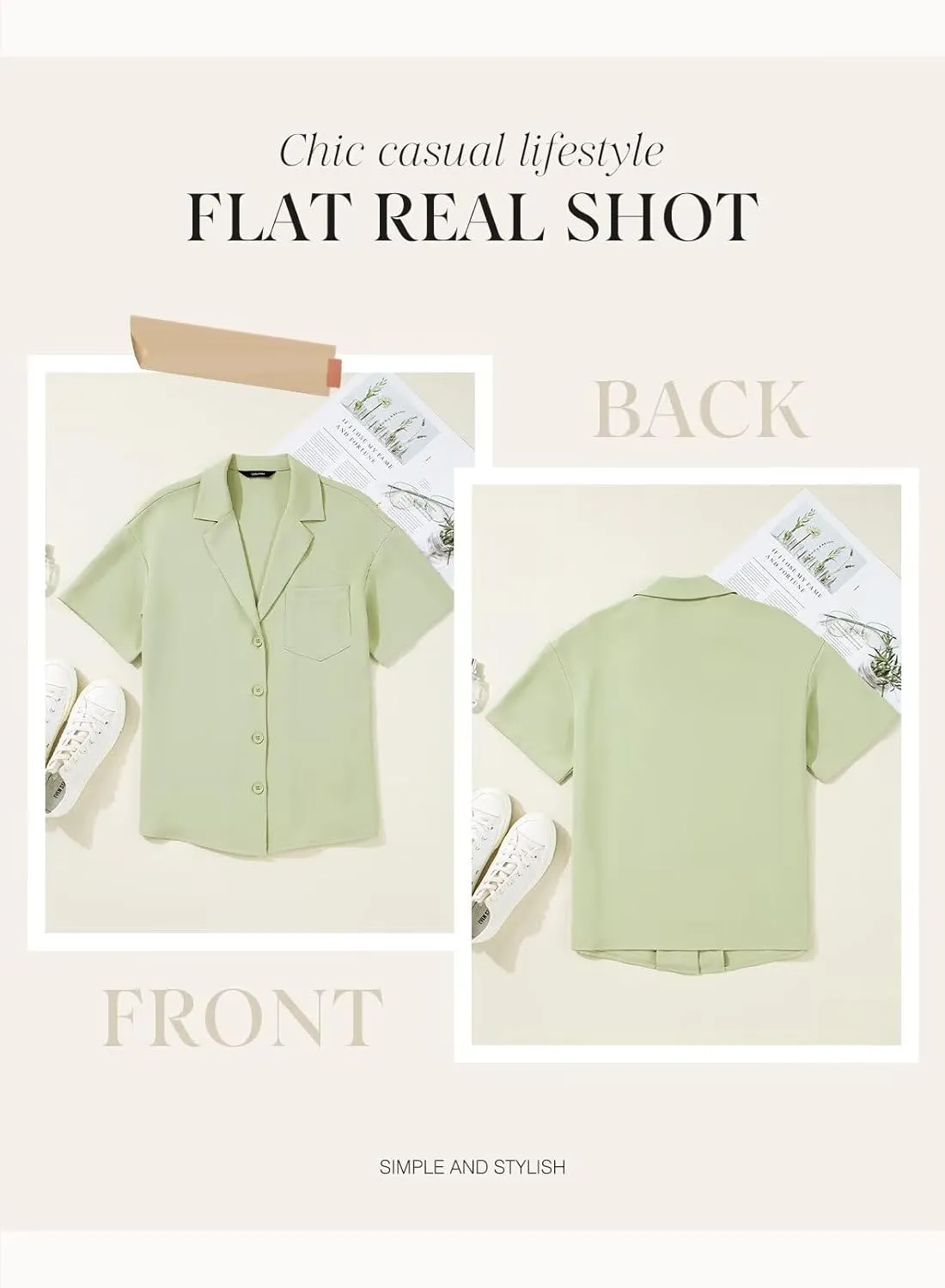 Dokotoo Blazers for Women Business Casual Short Sleeve Lightweight Button Pockets Notched Lapel Collar Work Office Jacket