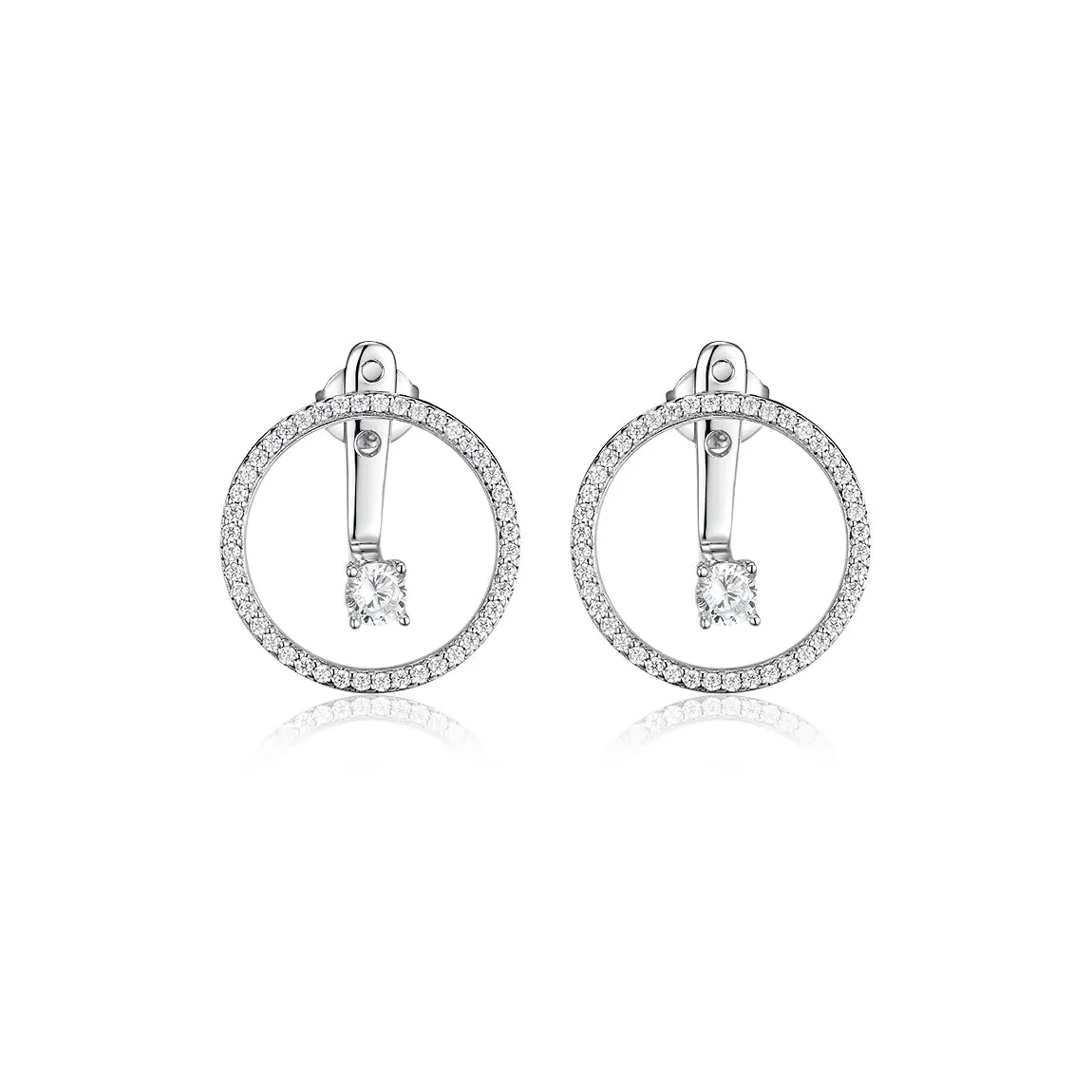 Earrings-jackets Full Moon