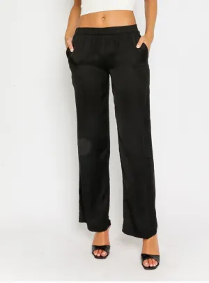 Ella Wide Leg Satin Pants
