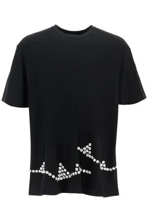 embroidered button-up t PN T017 BLACK