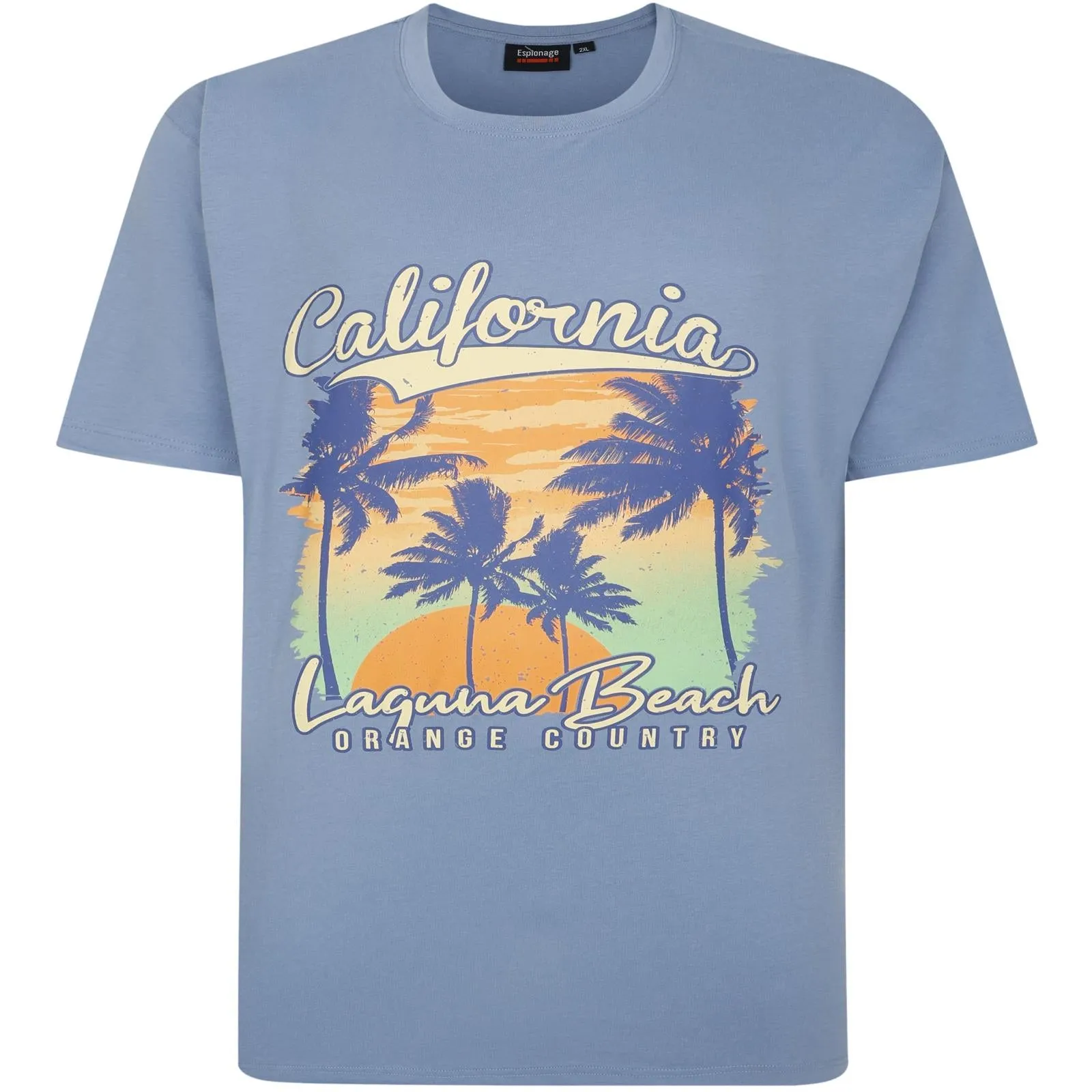 Espionage Mens Laguna Beach Big & Tall Short Sleeve T-Shirt
