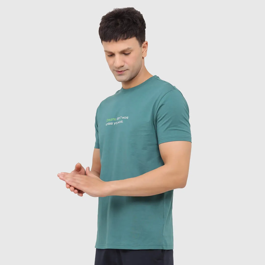 Essential Liner T-shirt- Pine Green