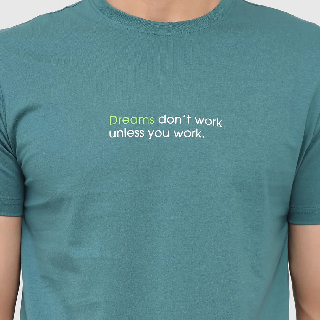 Essential Liner T-shirt- Pine Green