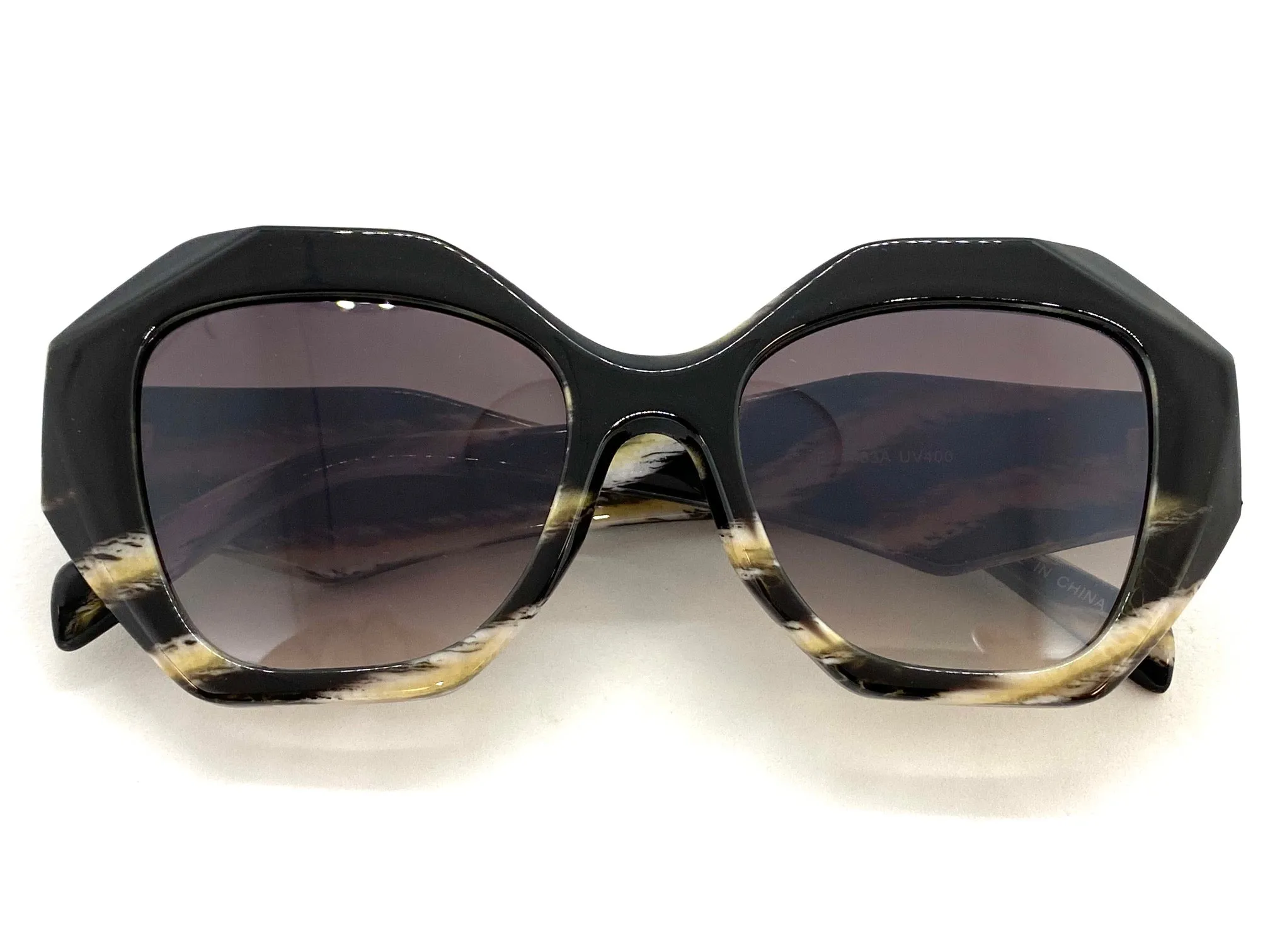 Exaggerated Vintage Retro Style SUNGLASSES Funky Animal Print Frame E1683