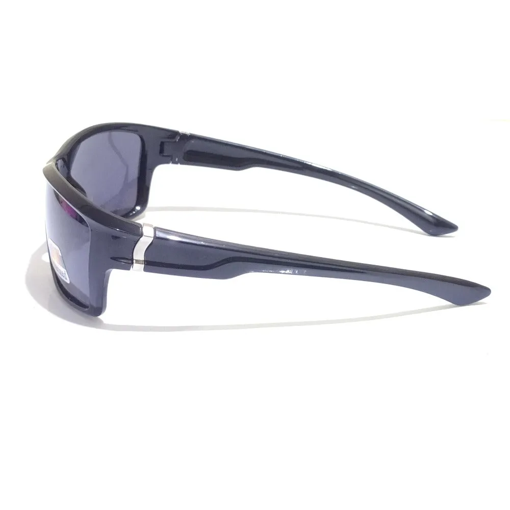 EYESafety Shine Black Polarized Sports Sunglasses 9755BK