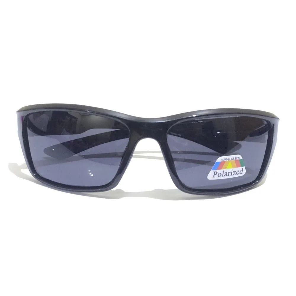 EYESafety Shine Black Polarized Sports Sunglasses 9755BK