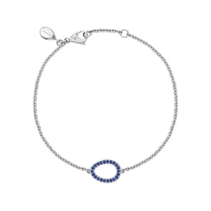 Faberge Colours of Love Sasha 18ct White Gold Sapphire Egg Bracelet