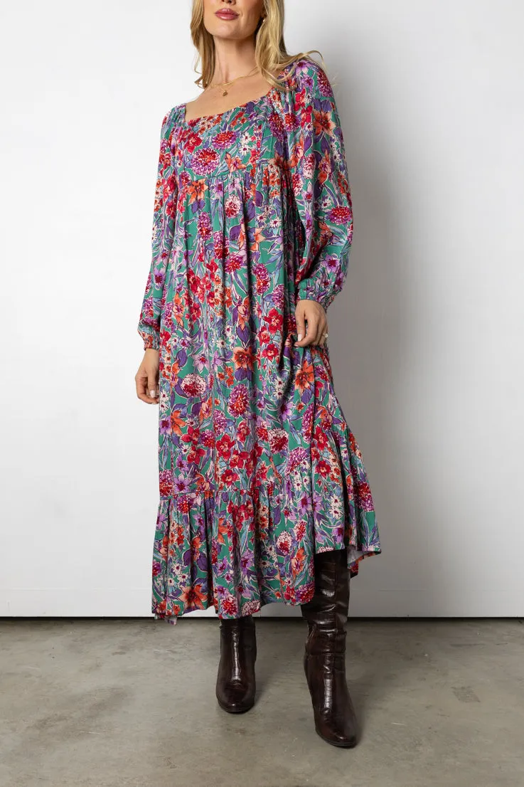 Fall Florals Maxi Dress