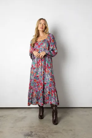 Fall Florals Maxi Dress