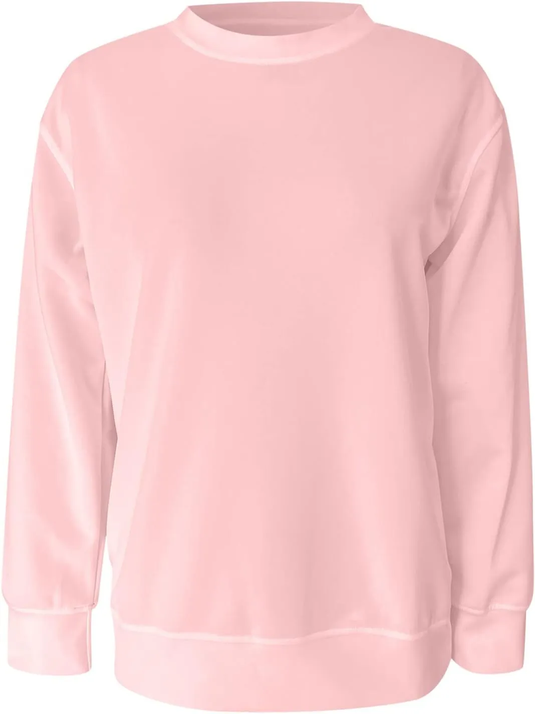Fall Sweatshirts for Women Trendy, Womens Casual Crewneck Sweatshirts Long Sleeve Cute Tunic Tops Loose Fitting Pullover Top