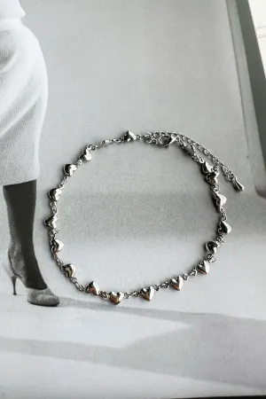 Falling in Love Puff Heart Anklet