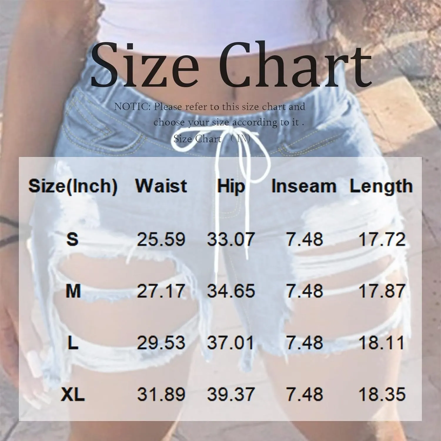 fanmpghleoo Shorts for Women Drawstring High Waisted Ripped Jean Shorts Trendy Raw Hem Jeans Lounge Baggy Jorts with Pockets