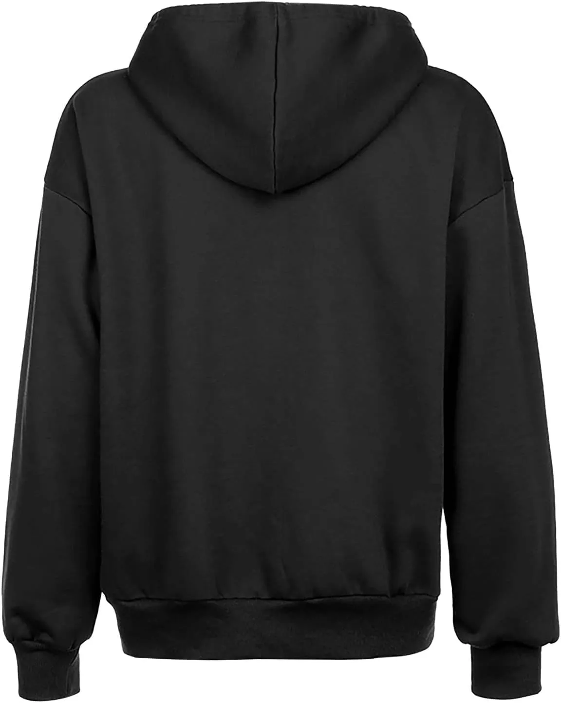 fartey Zip Up Hoodie Women Oversized Long Sleeve Sweatshirts Teen Girl Y2K Clothes Casual Drawstring Jackets With Pockets