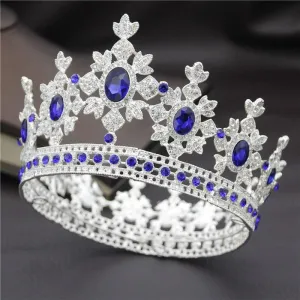 Fashion Royal King and Queen Tiara Crown for Wedding or Party