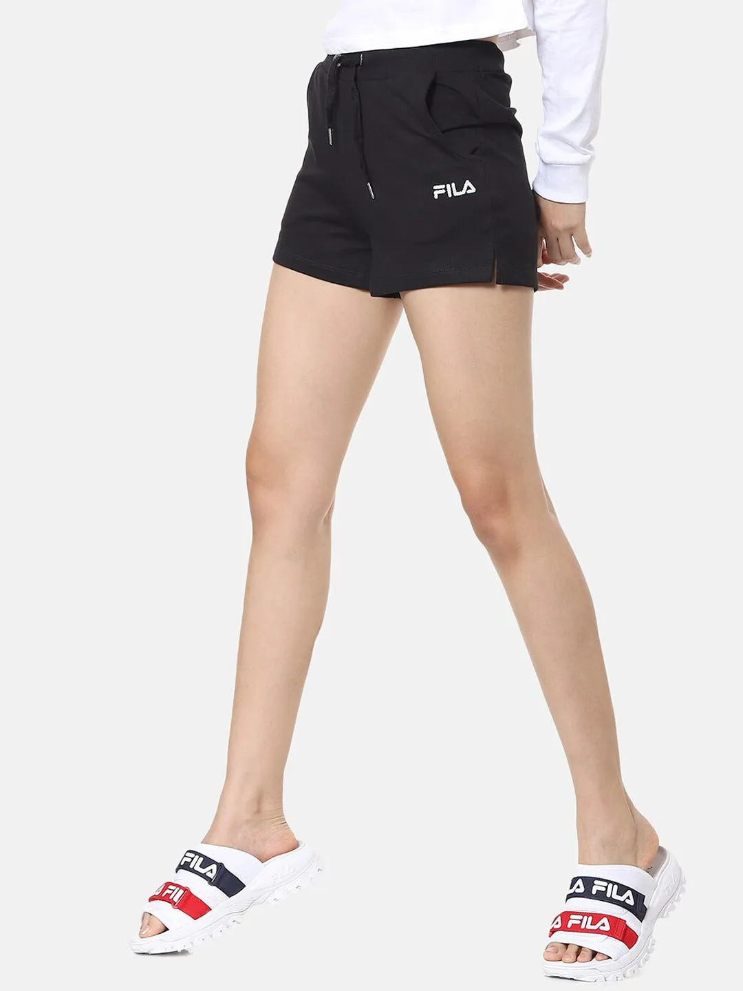 Fila Black Jen Women's Logo Shorts