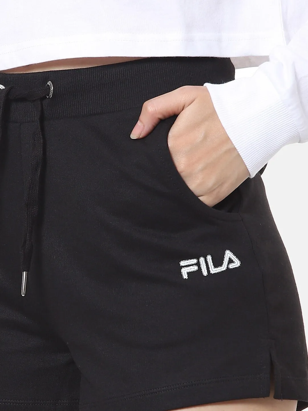 Fila Black Jen Women's Logo Shorts