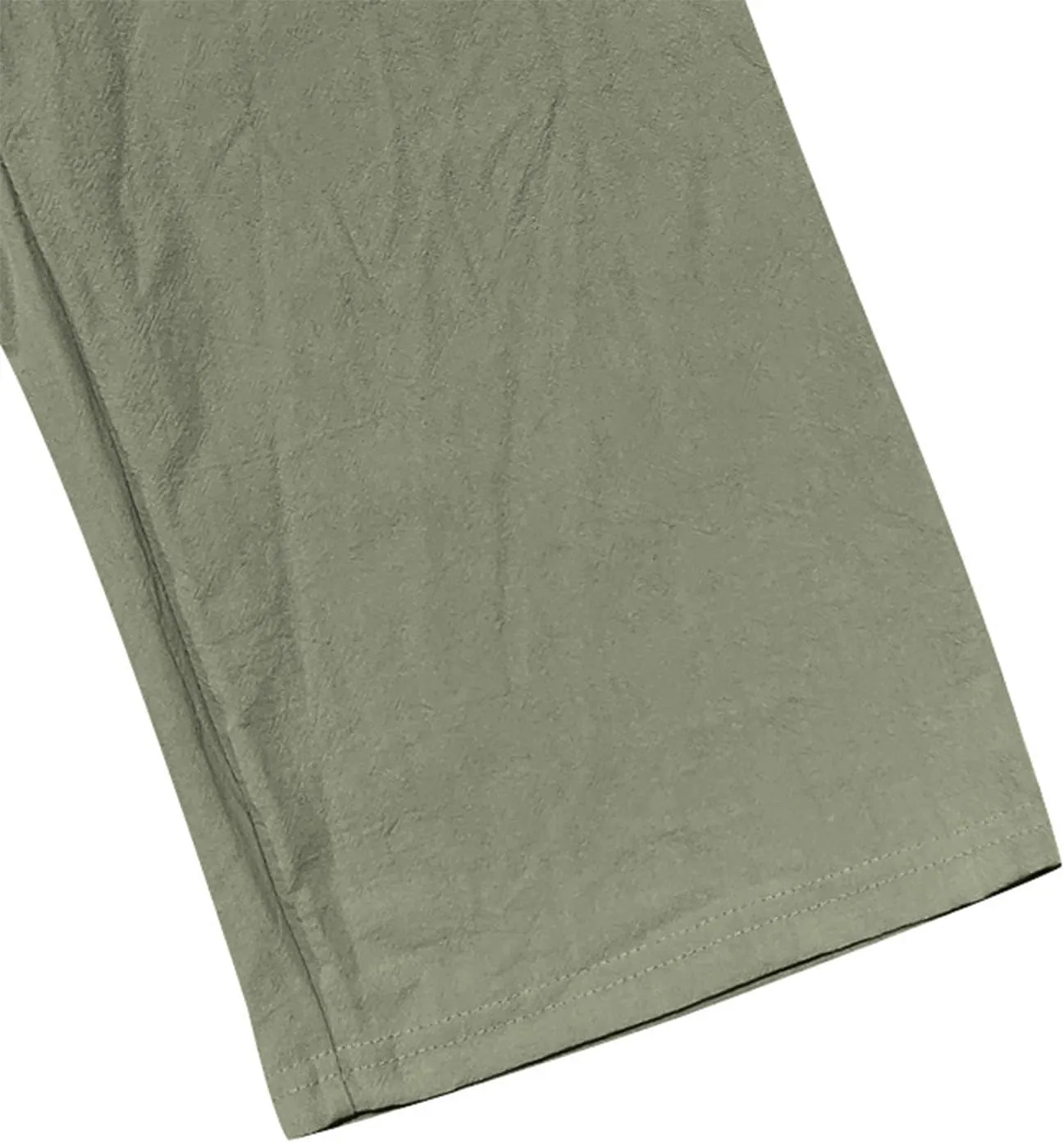 Finelylove Mens Casual Summer Linen Pants Relaxed Fit Button Beach Pants Elastic Waist Drawstring Long Lounge Yoga Trousers