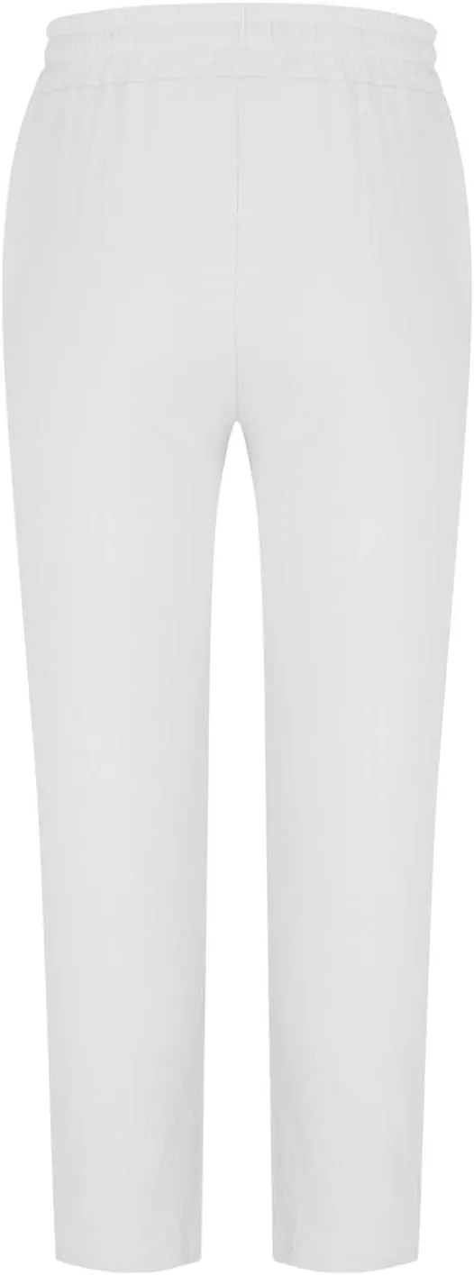 Finelylove Mens Linen Pants Summer Casual Relaxed Fit Lightweight Beach Pants Elastic Waist Straight Yoga Travel Trousers