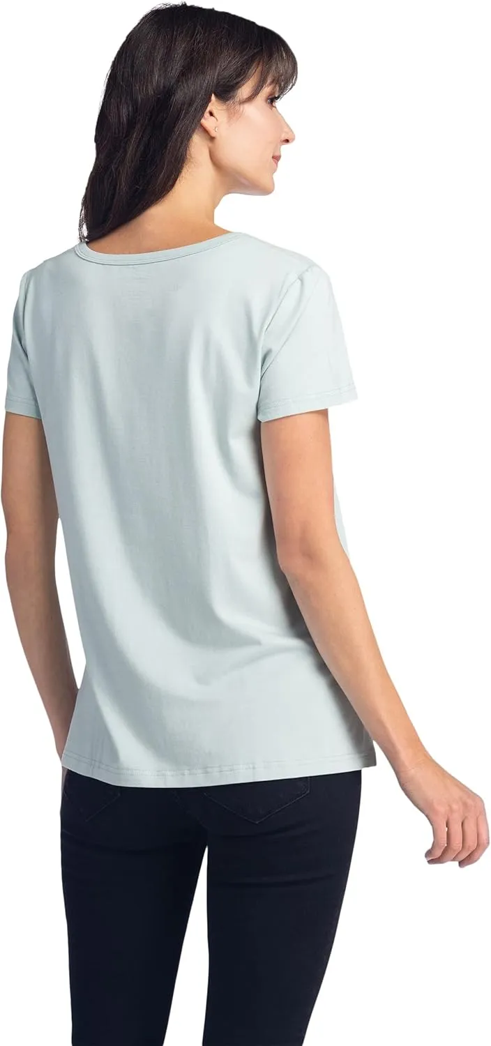 Fishers Finery Women's Ecofabric Short Sleeve Scoop Neck Tee; Relaxed Fit