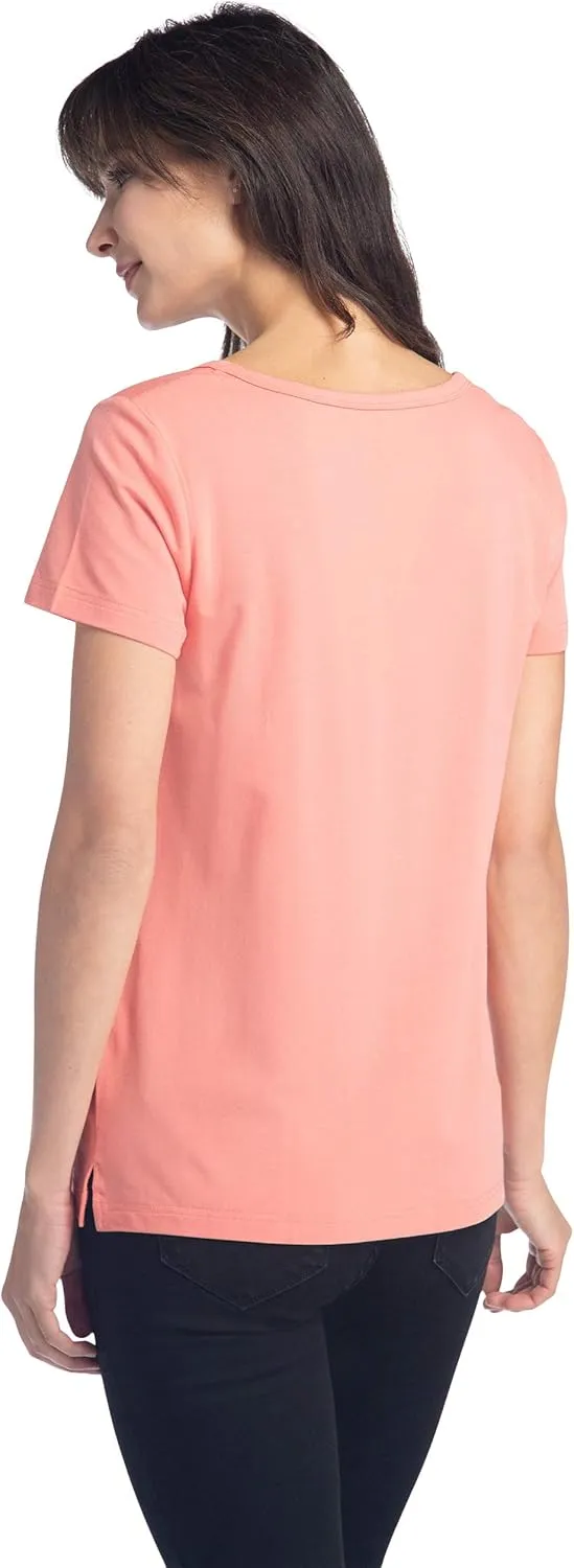 Fishers Finery Women's Ecofabric Short Sleeve Scoop Neck Tee; Relaxed Fit