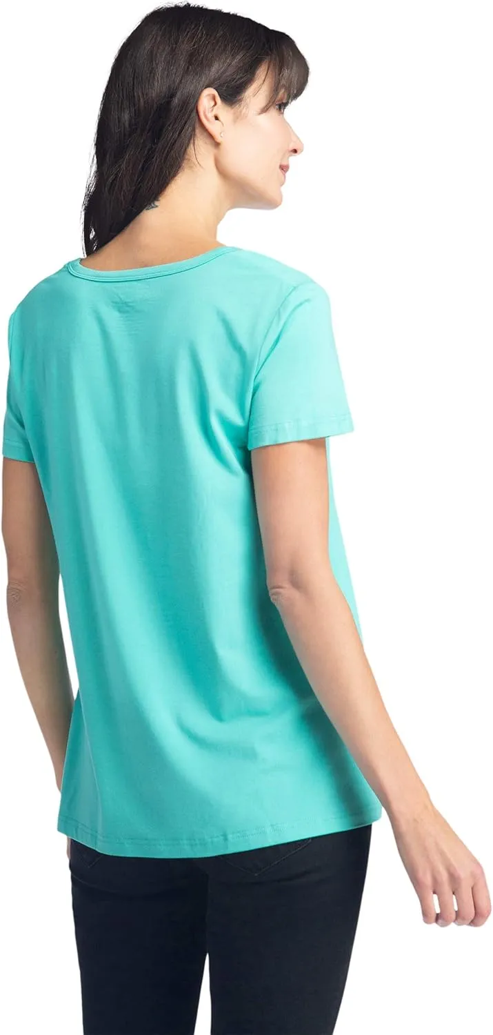Fishers Finery Women's Ecofabric Short Sleeve Scoop Neck Tee; Relaxed Fit