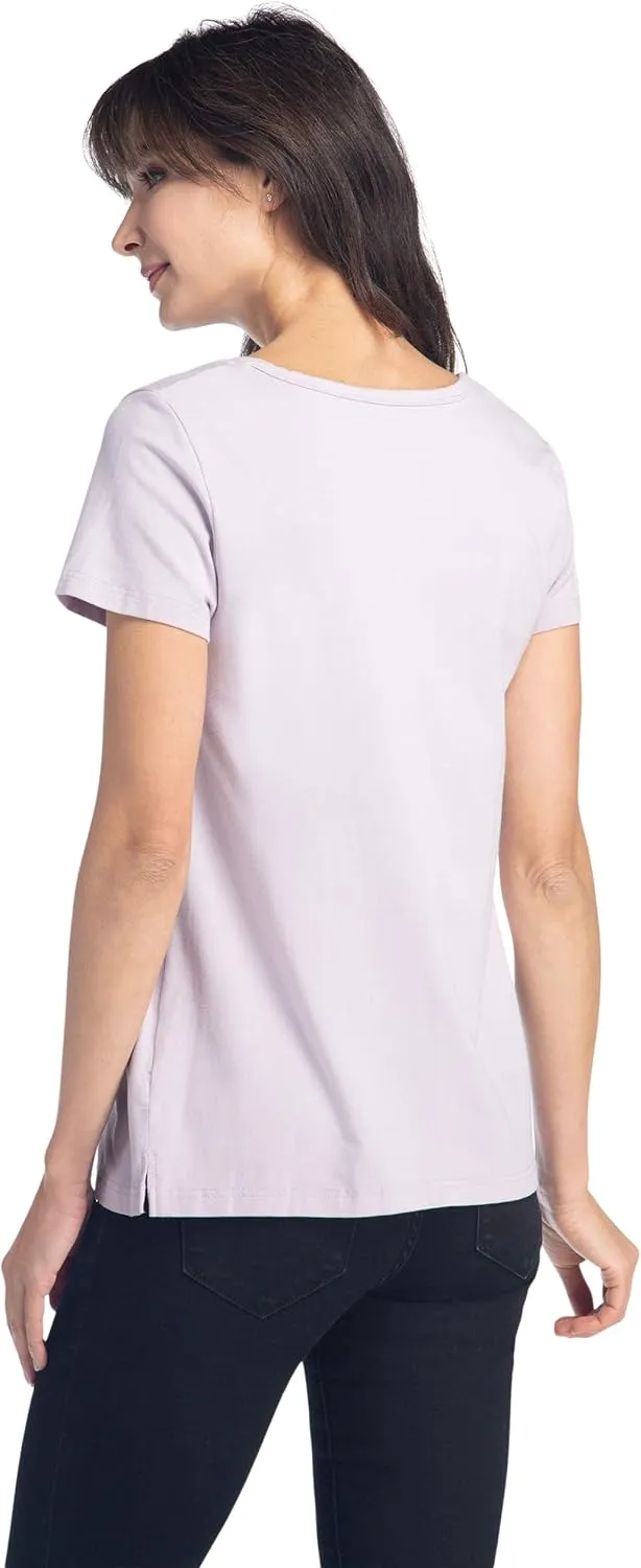 Fishers Finery Women's Ecofabric Short Sleeve Scoop Neck Tee; Relaxed Fit