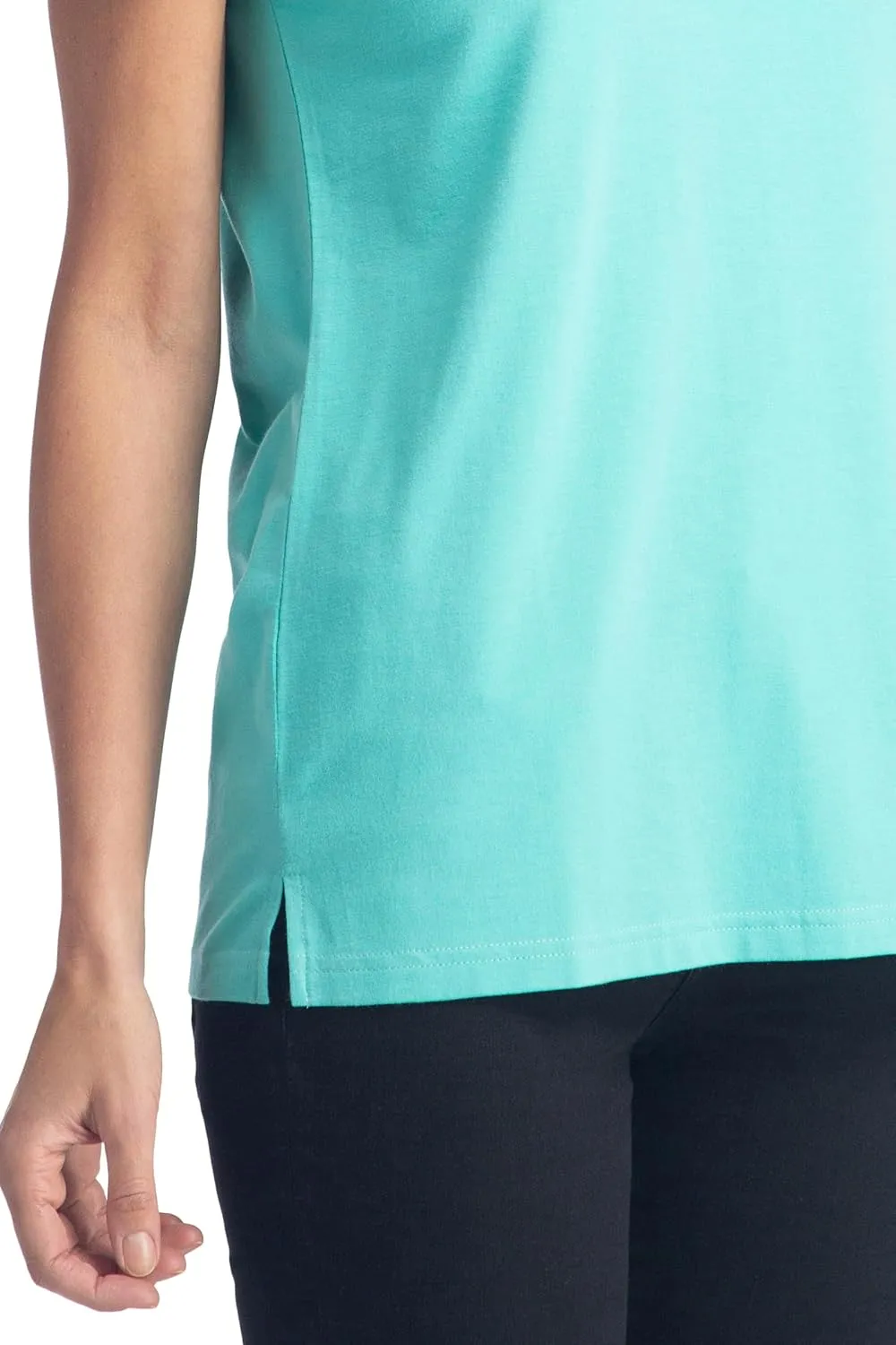 Fishers Finery Women's Ecofabric Short Sleeve Scoop Neck Tee; Relaxed Fit