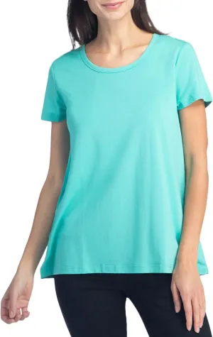Fishers Finery Women's Ecofabric Short Sleeve Scoop Neck Tee; Relaxed Fit