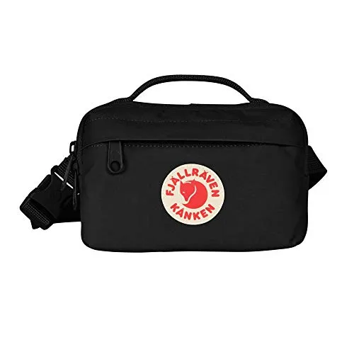 Fjallraven, Kanken Hip Pack with Waist Belt for Everyday Use and Travel, Black