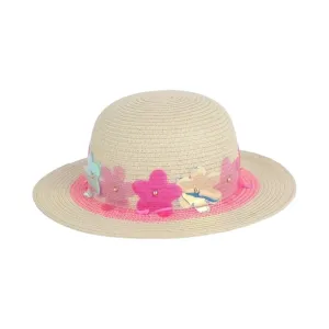 FLORAL STRAW HAT