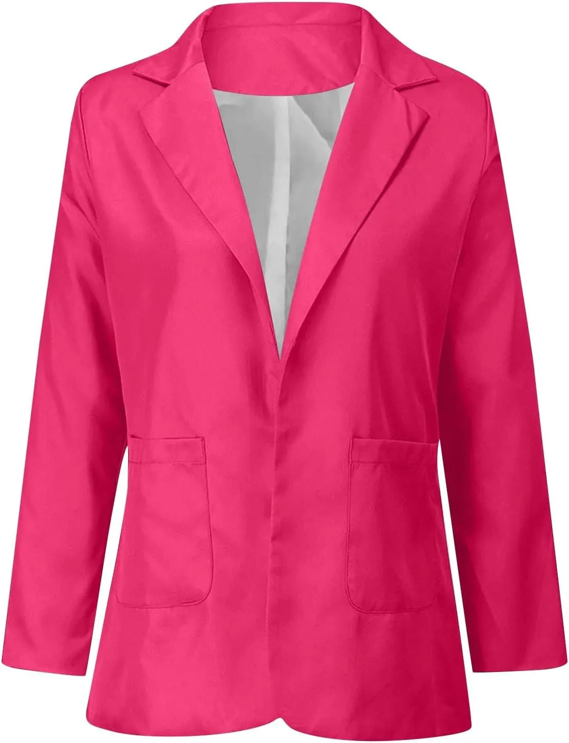 FQZWONG Blazers For Women Business Casual Long Sleeve Suit Jackets Professional Clothes Work Outfits Open Front Outerwear