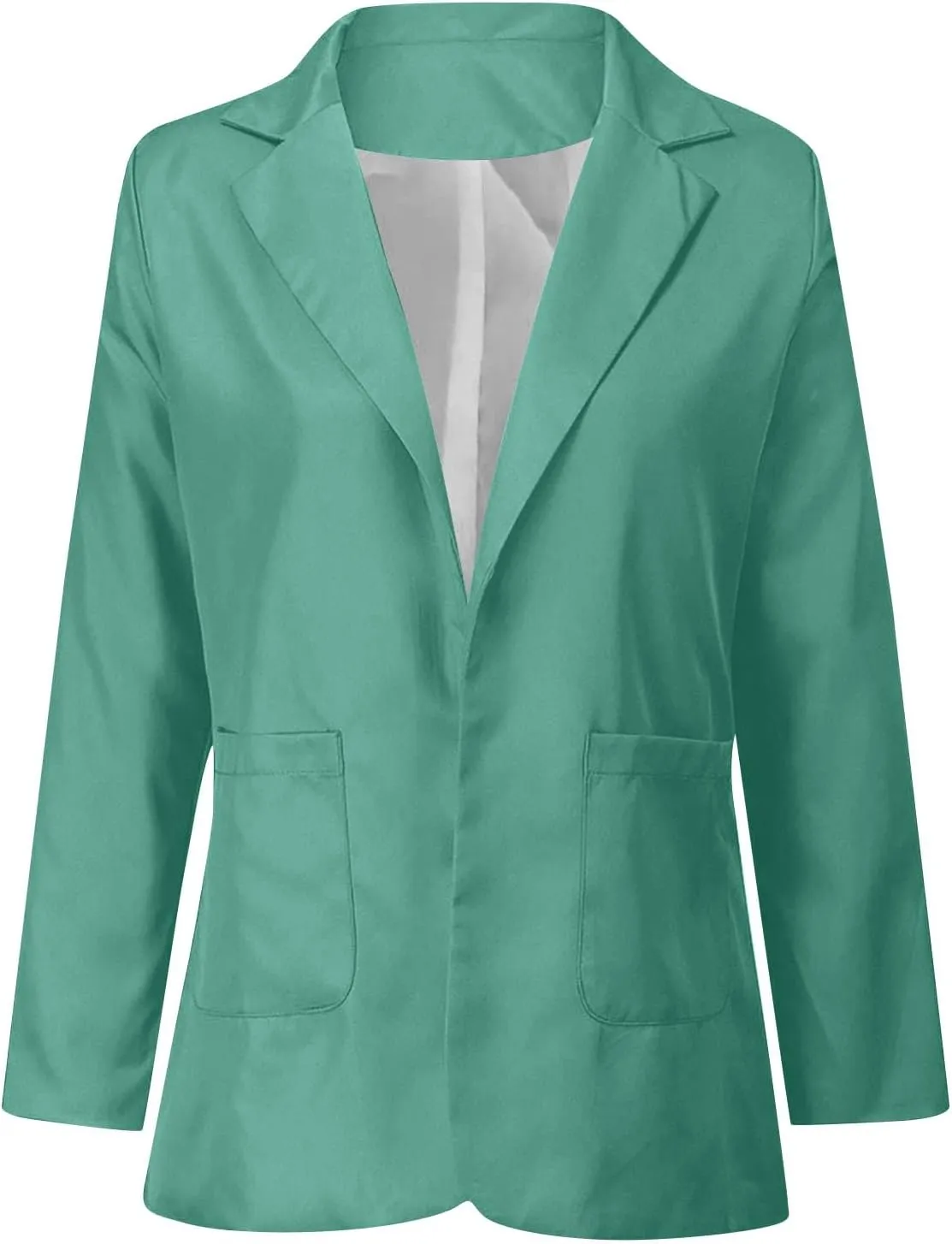 FQZWONG Blazers For Women Business Casual Long Sleeve Suit Jackets Professional Clothes Work Outfits Open Front Outerwear