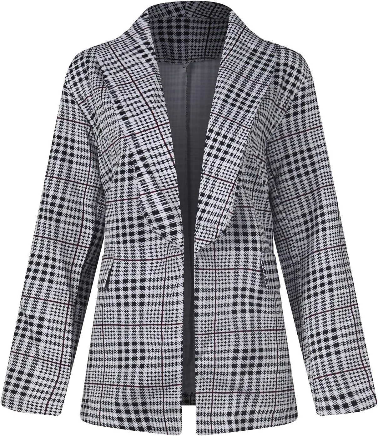 FQZWONG Blazers For Women Business Casual Long Sleeve Suit Jackets Professional Clothes Work Outfits Open Front Outerwear