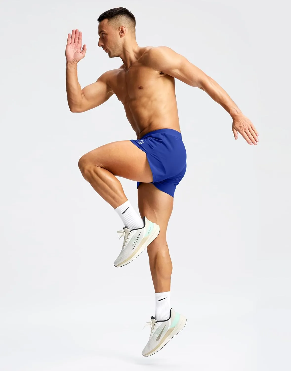 G Gradual Running Shorts for Men 3 Inch Lighweight Quick Dry Workout Gym Athletic Jogging Shorts with Inner Key Pocket