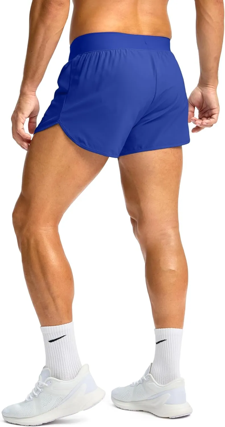 G Gradual Running Shorts for Men 3 Inch Lighweight Quick Dry Workout Gym Athletic Jogging Shorts with Inner Key Pocket
