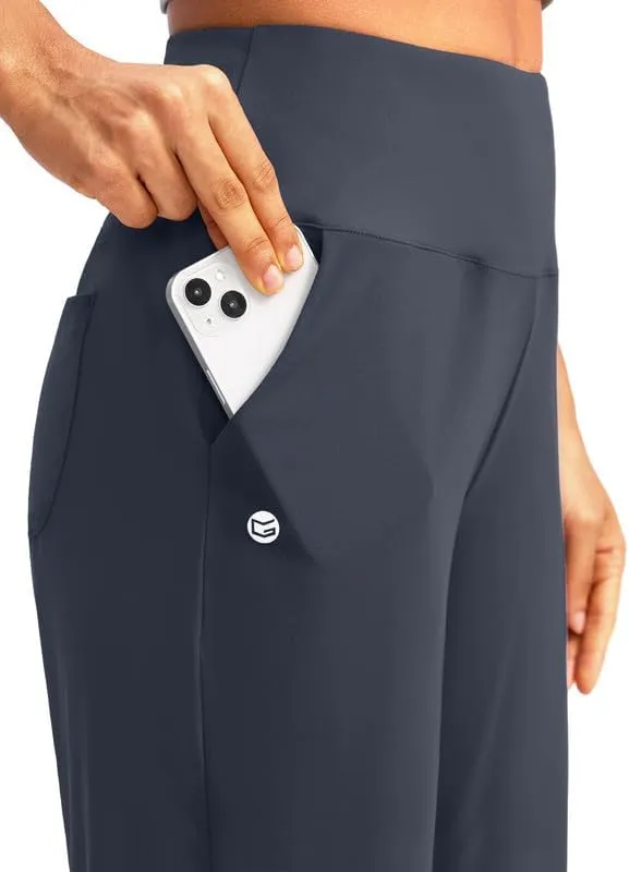 G Gradual Women's 12" Bermuda Long Shorts with Pockets High Waisted Stretch Knee Length Shorts for Women Summer Walking