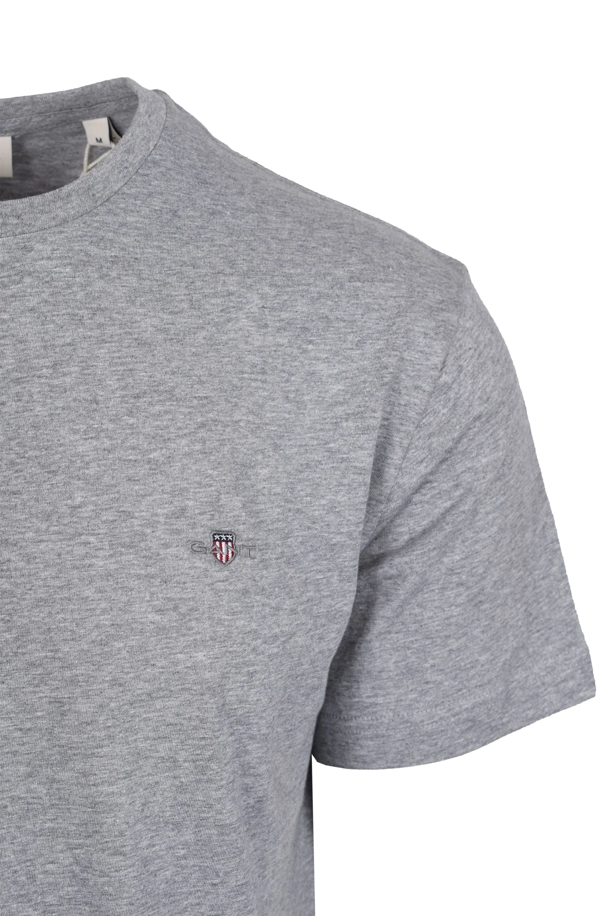 Gant Reg Shield Ss T-shirt Grey Melange