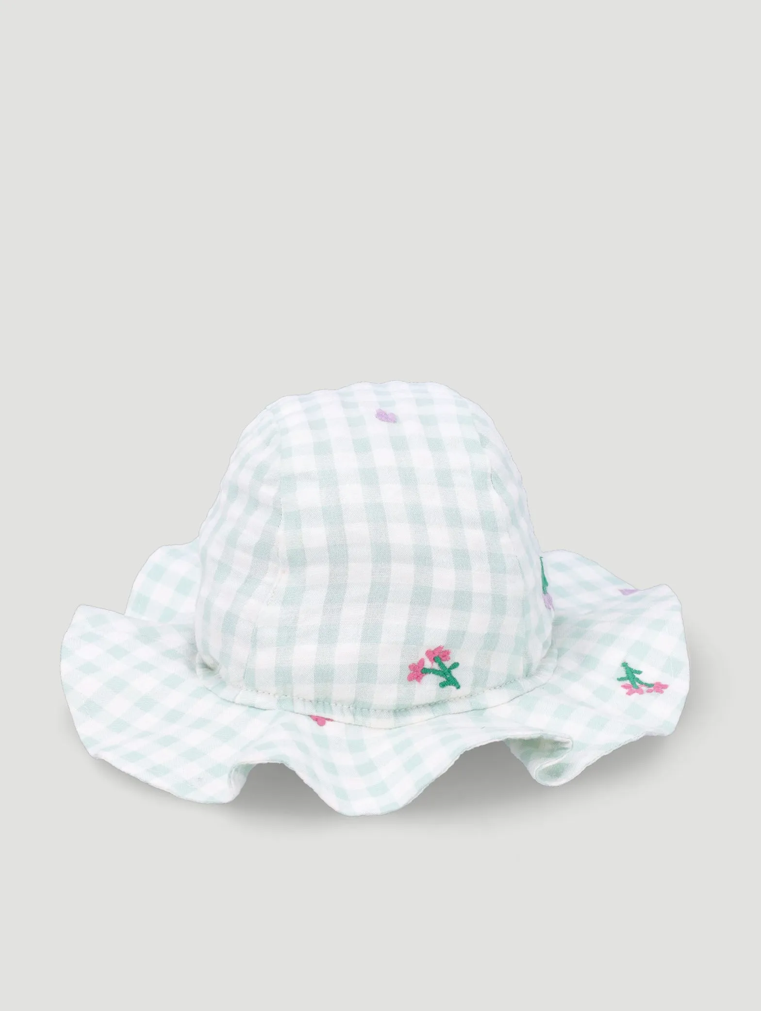 Gingham All Over Print Bucket Hat