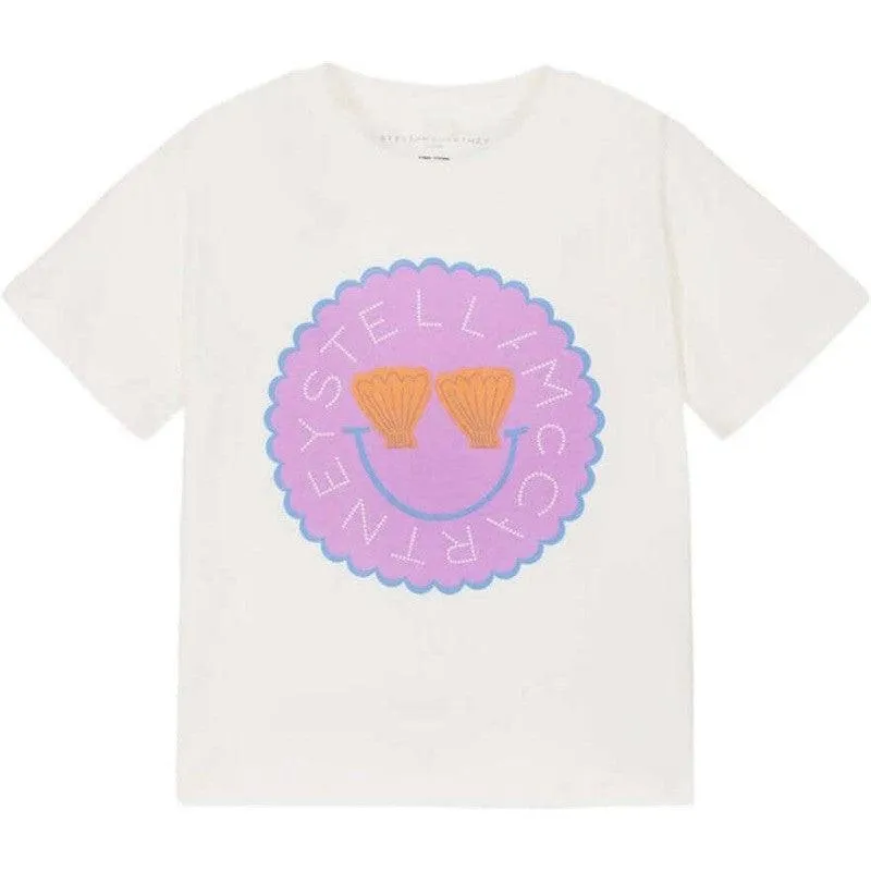 Girls White Shell Tshirt