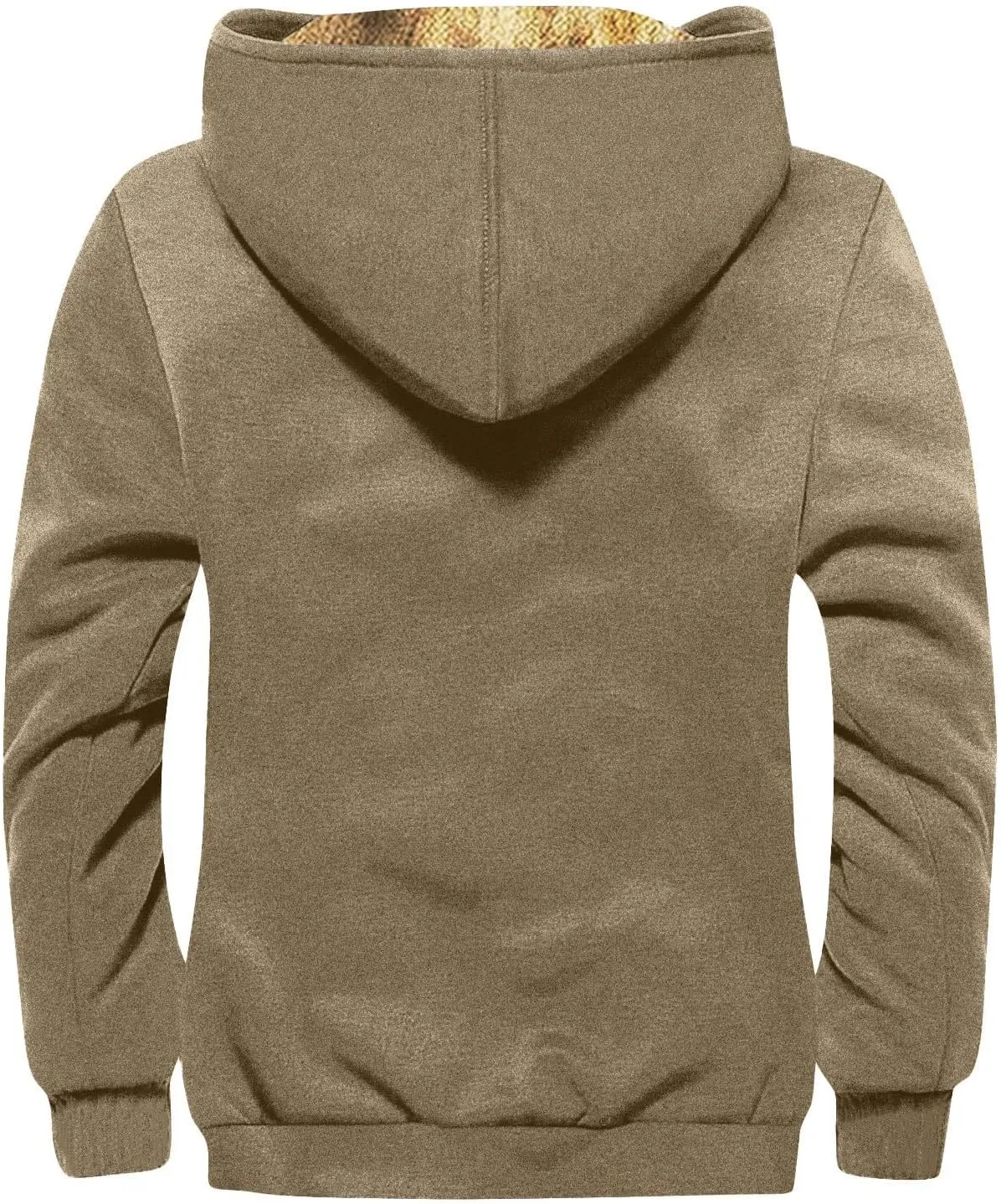 GOFULY Mens Winter Jacket Sherpa With Hood Warm Coats Fleece Zipper Hoodie Big And Tall Heavyweight Fall Outfits With Pockets