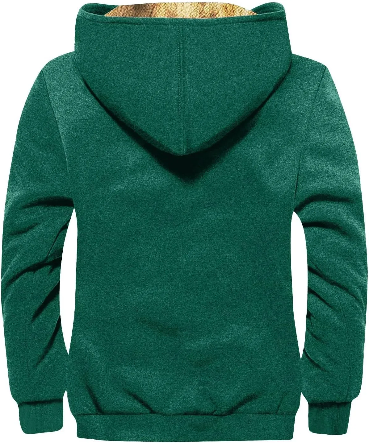 GOFULY Mens Winter Jacket Sherpa With Hood Warm Coats Fleece Zipper Hoodie Big And Tall Heavyweight Fall Outfits With Pockets