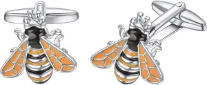 Gold Silver Cufflinks for Men Personalized Bee Ladybug Butterfly Cufflinks Suitable for Wedding Party Jewelry