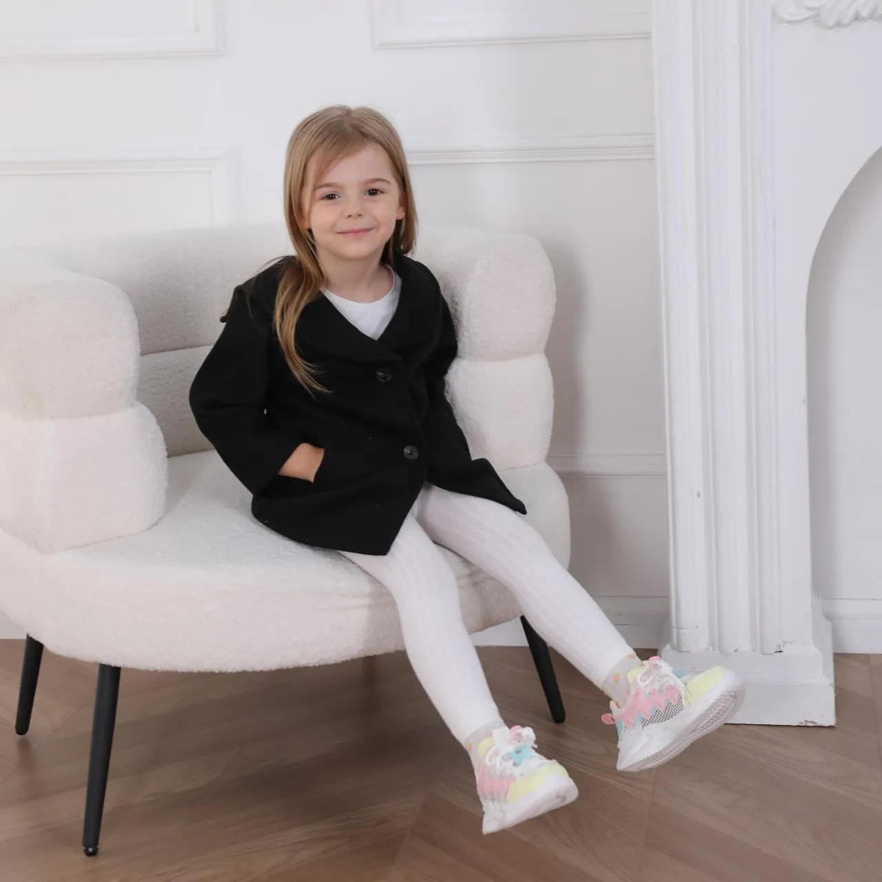 Goodplayer Baby Boy Girl Coat Toddler Pea Coat Fall Winter Jacket Outerwear for Baby Buttons Coat Clothes