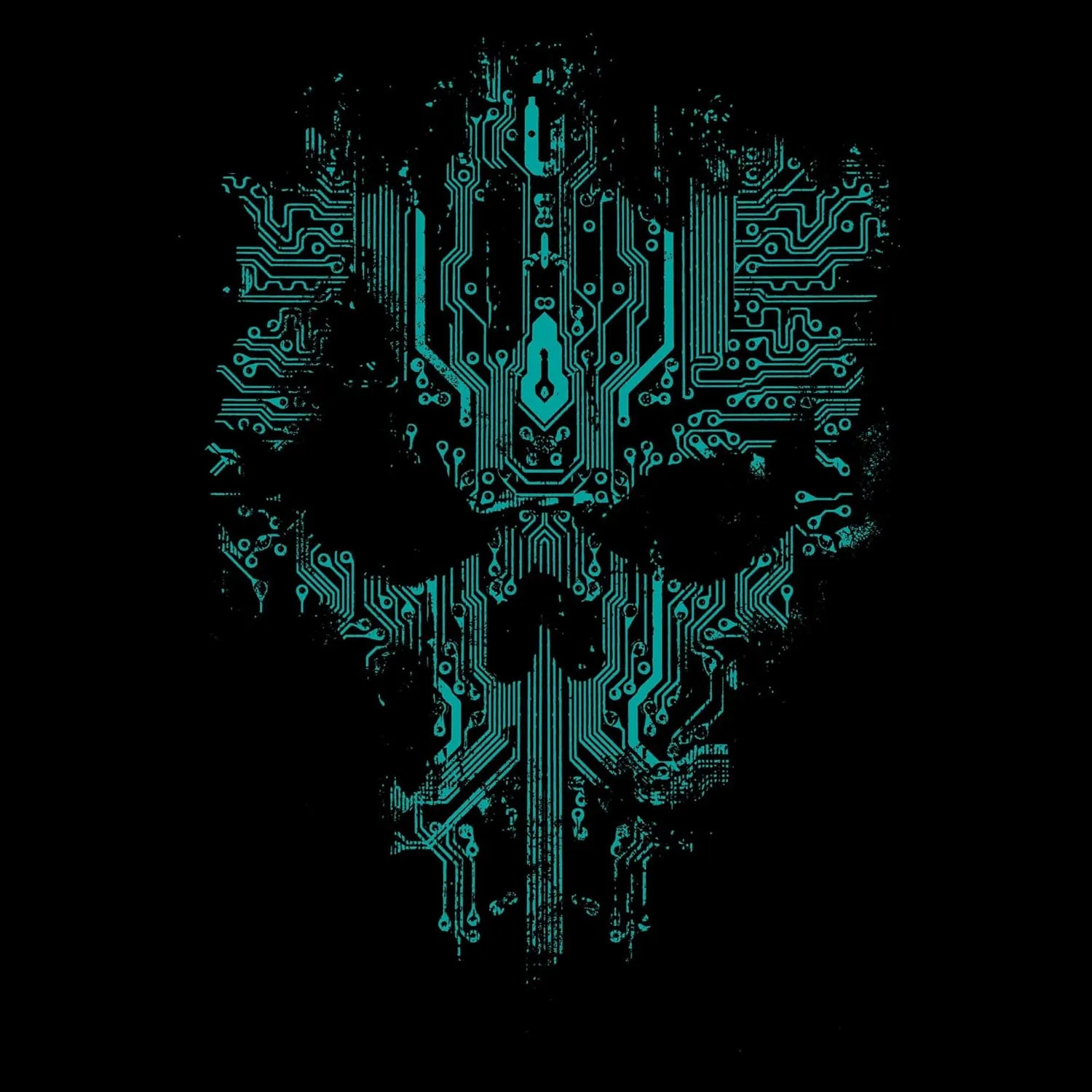 Grunt Style Circuit Skull Men's Patriotic Relaxed Fit Sweatshirt Hoodie