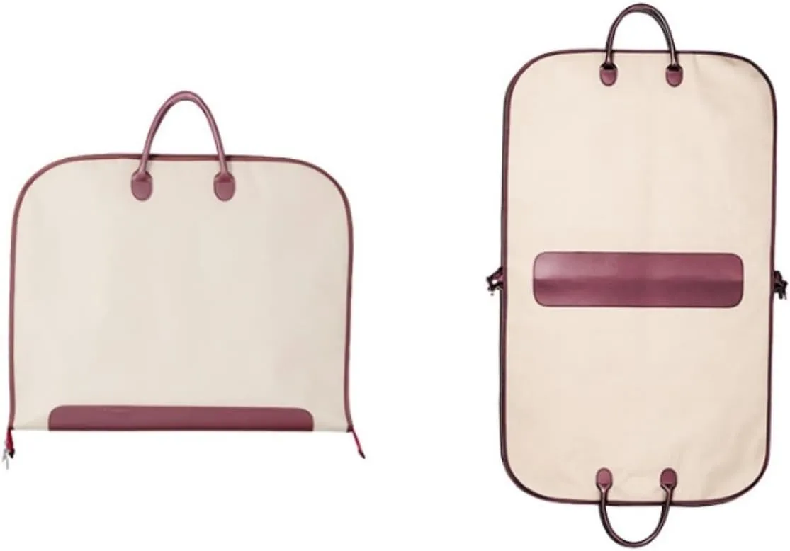 Habrur Clothes Cover 2pcs 40"" Garment Bags Travel Foldable Suit Bags Hanging Clothes Bag With Handles Suit Bags (Color : A, Size : 60 * 100cm)